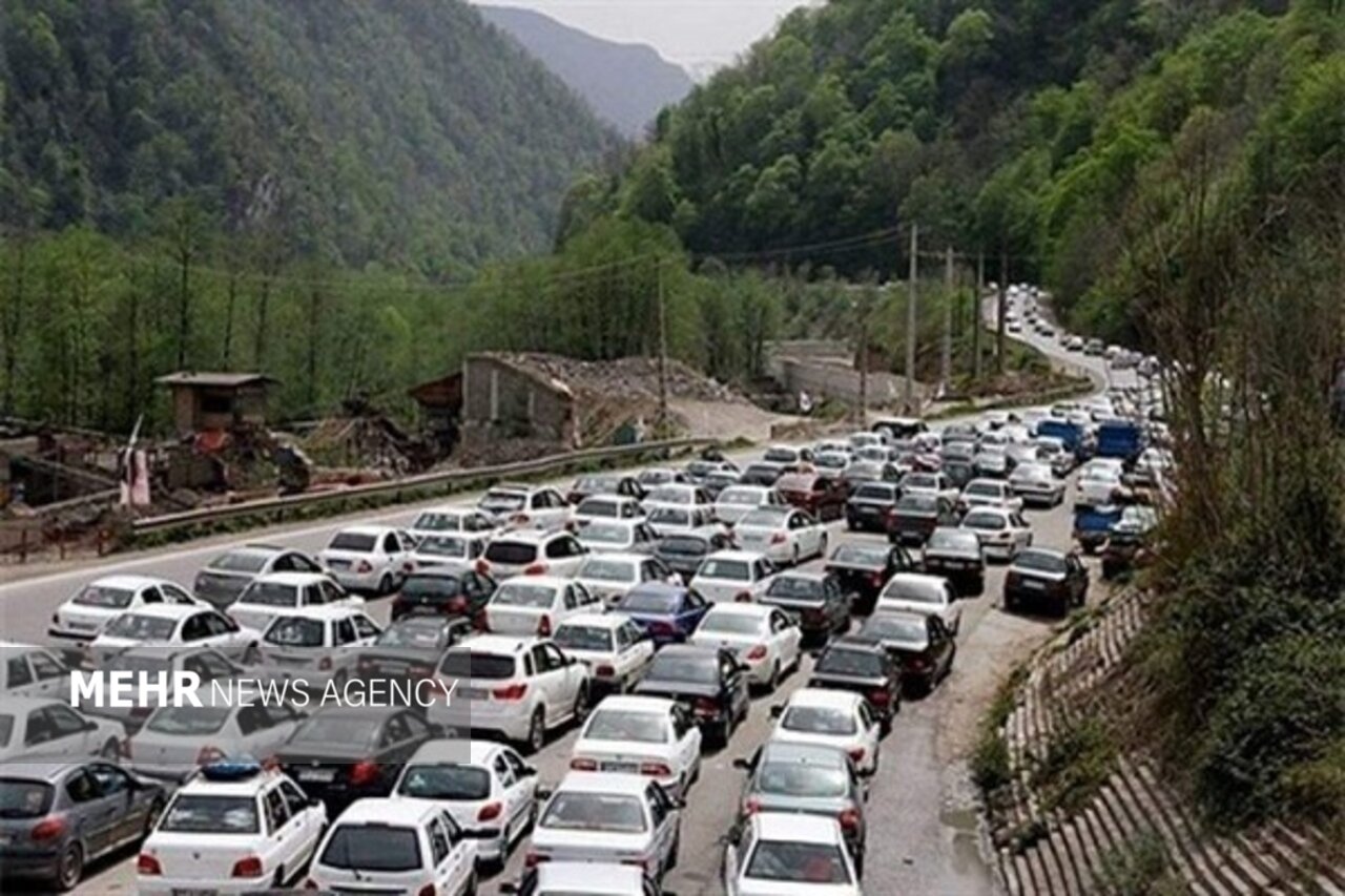 جاده چالوس یکطرفه شد