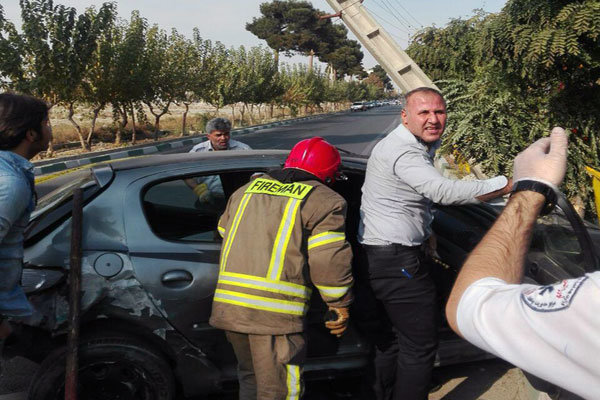 تصادف مرگبار پژو ۲۰۷ در بزرگراه بسیج؛ دو نفر جان باختند