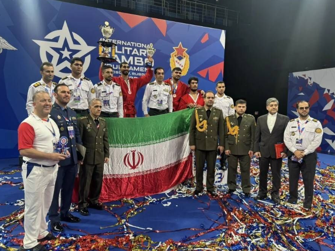 تیم ایران در جمع بهترین‌های مسابقات بین‌المللی سامبو نظامیان