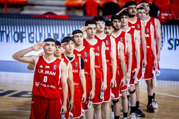 پایان کار پسران زیر ۱۸ سال بسکتبال ایران در کاپ آسیا