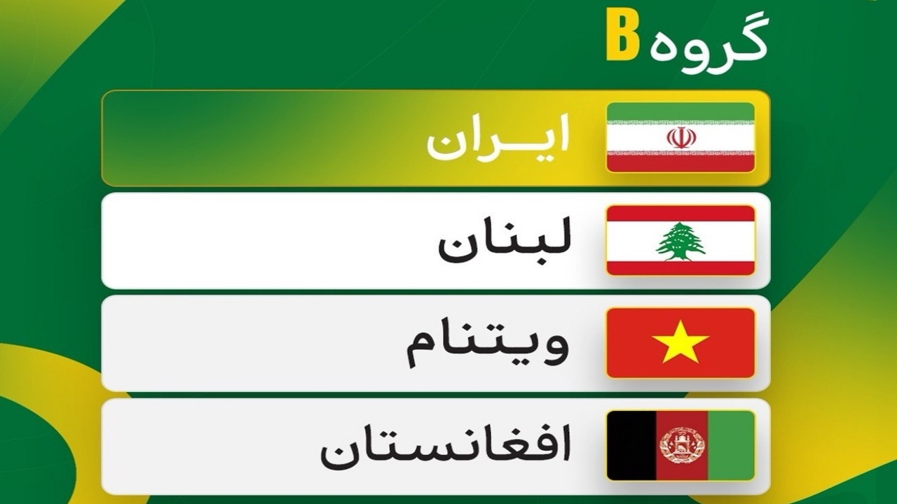 حریفان ایران در جام ملت‌های ساحلی مشخص شدند