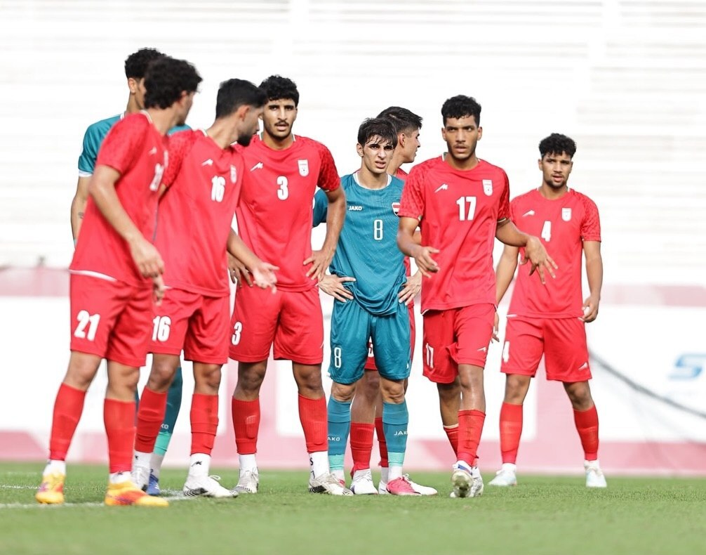 تساوی تیم فوتبال جوانان ایران مقابل عراق