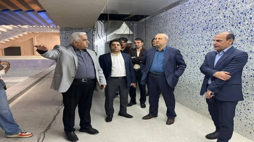بازدید معاون توسعه مدیریت و منابع وزارت ورزش از پروژه‌های مجموعه آزادی