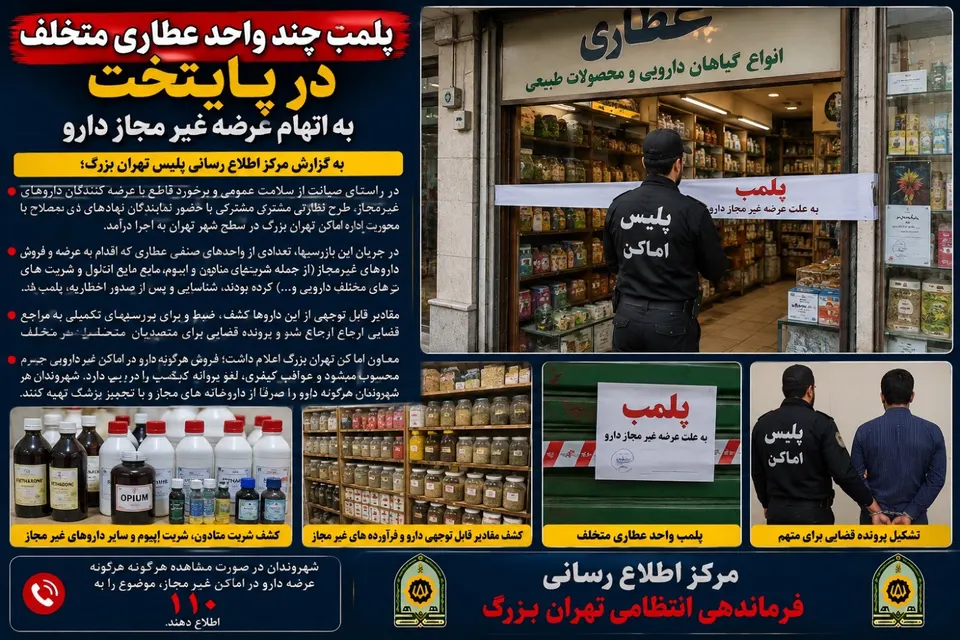 مراکز غیر مجاز دارو مهر وموم شد
